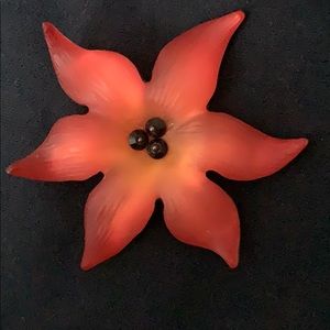 Alexis Bittar Poinsetta brooch